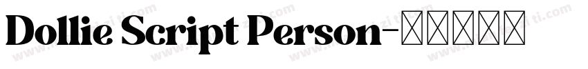 Dollie Script Person字体转换